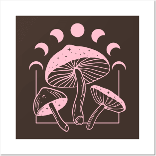 Happy Little Shrooms Posters and Art